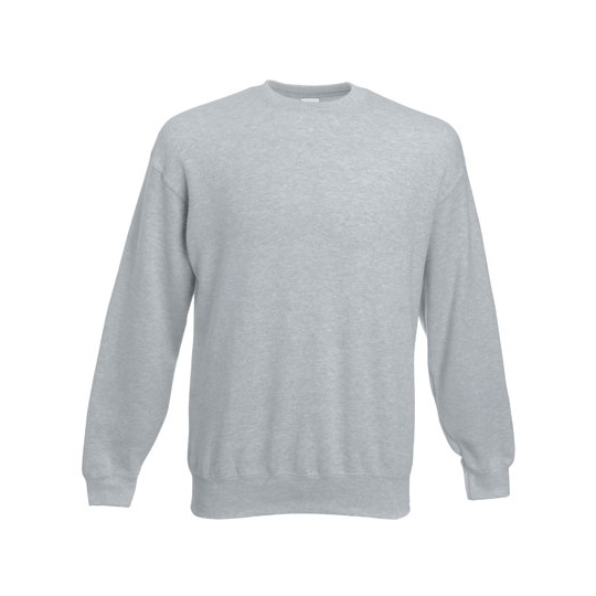 Bluza Klasyczna Bawelniano Poliestrowa F324 - Heather Grey