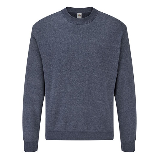 Bluza Klasyczna Bawelniano Poliestrowa F324 - Heather Navy