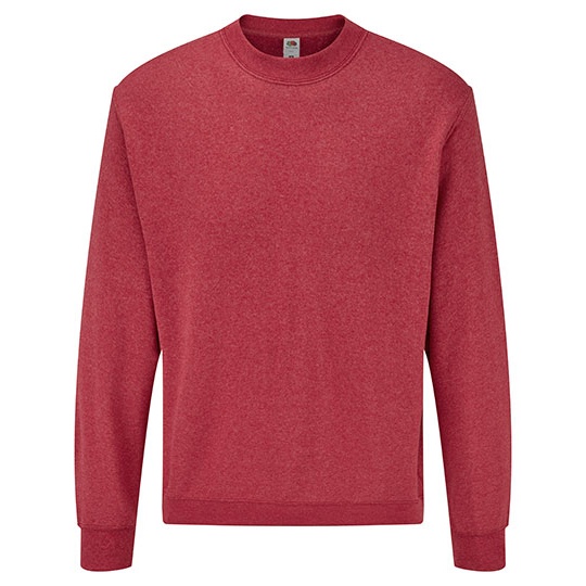 Bluza Klasyczna Bawelniano Poliestrowa F324 - Heather Red