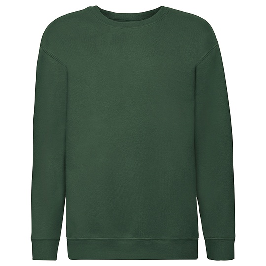 Bluza Klasyczna Bawelniana Poliestrowa F324K - Bottle Green