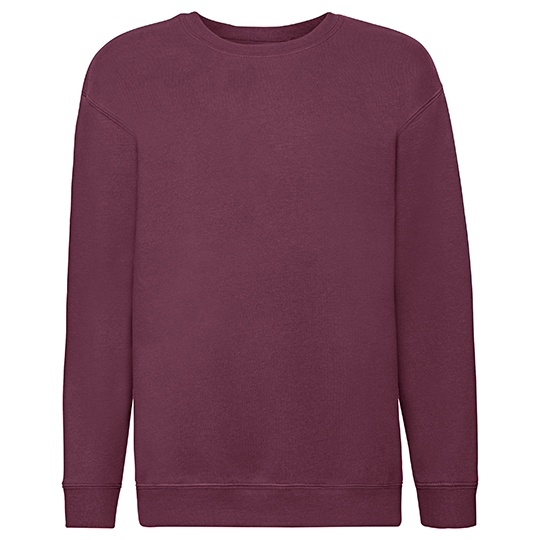 Bluza Klasyczna Bawelniana Poliestrowa F324K - Burgundy