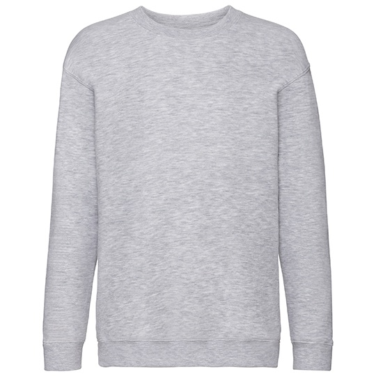 Bluza Klasyczna Bawelniana Poliestrowa F324K - Heather Grey