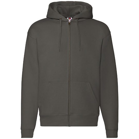 Bluza Klasyczna Bawelna Poliester z Kapturem F401 - Charcoal (Solid)