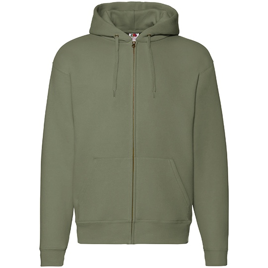 Bluza Klasyczna Bawelna Poliester z Kapturem F401 - Classic Olive