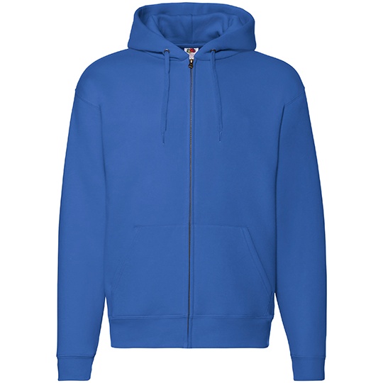 Bluza Klasyczna Bawelna Poliester z Kapturem F401 - Royal Blue