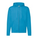 Bluza Klasyczna Bawełniana z Kapturem F401N - Azure Blue