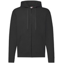 Bluza Klasyczna Bawełniana z Kapturem F401N - Black