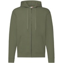 Bluza Klasyczna Bawełniana z Kapturem F401N - Classic Olive