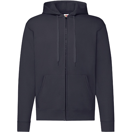 Bluza Klasyczna Bawelniana z Kapturem F401N - Deep Navy