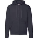 Bluza Klasyczna Bawełniana z Kapturem F401N - Deep Navy