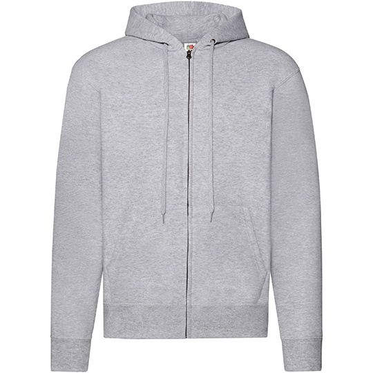 Bluza Klasyczna Bawelniana z Kapturem F401N - Heather Grey