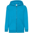 Bluza Dziecieca Klasyczna Bawelniana Na Zamek F401NK - Azure Blue