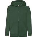 Bluza Dziecieca Klasyczna Bawelniana Na Zamek F401NK - Bottle Green