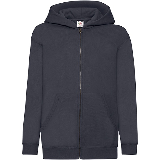 Bluza Dziecieca Klasyczna Bawelniana Na Zamek F401NK - Deep Navy