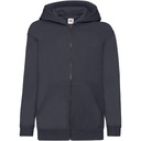 Bluza Dziecięca Klasyczna Bawełniana Na Zamek F401NK - Deep Navy