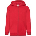 Bluza Dziecieca Klasyczna Bawelniana Na Zamek F401NK - Red
