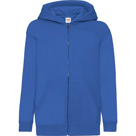 Bluza Dziecieca Klasyczna Bawelniana Na Zamek F401NK - Royal Blue