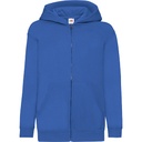 Bluza Dziecięca Klasyczna Bawełniana Na Zamek F401NK - Royal Blue