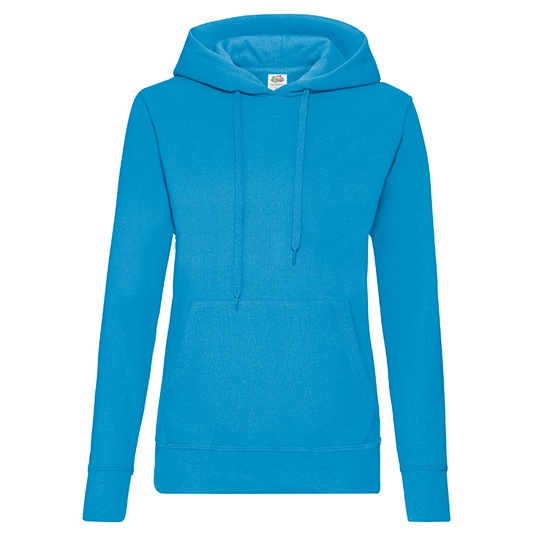 Bluza Damska Slim Bawelniana F409 - Azure Blue