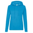 Bluza Damska Slim Bawełniana F409 - Azure Blue