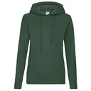 Bluza Damska Slim Bawełniana F409 - Bottle Green