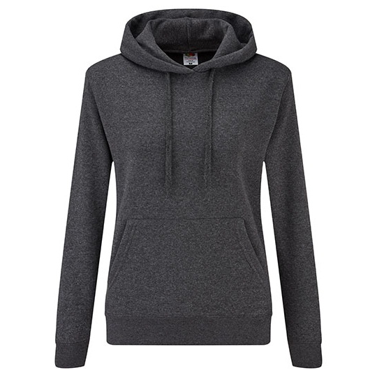 Bluza Damska Slim Bawelniana F409 - Dark Heather Grey