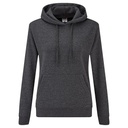 Bluza Damska Slim Bawełniana F409 - Dark Heather Grey