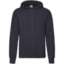 Bluza Klasyczna Bawełniana z Kapturem F421 - Deep Navy