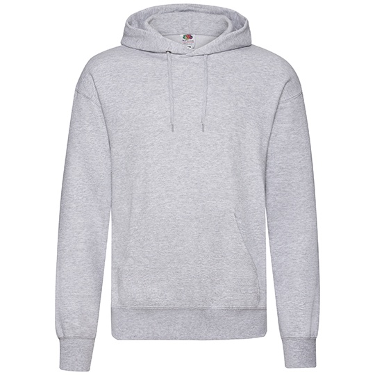 Bluza Klasyczna Bawelniana z Kapturem F421 - Heather Grey