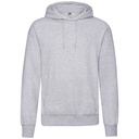 Bluza Klasyczna Bawełniana z Kapturem F421 - Heather Grey