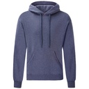 Bluza Klasyczna Bawełniana z Kapturem F421 - Heather Navy