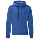 Bluza Klasyczna Bawełniana z Kapturem F421 - Heather Royal