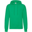 Bluza Klasyczna Bawełniana z Kapturem F421 - Kelly Green