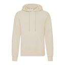 Bluza Klasyczna Bawełniana z Kapturem F421 - Natural