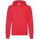 Bluza Klasyczna Bawełniana z Kapturem F421 - Red