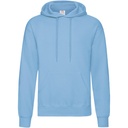 Bluza Klasyczna Bawełniana z Kapturem F421 - Sky Blue