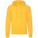 Bluza Klasyczna Bawełniana z Kapturem F421 - Sunflower