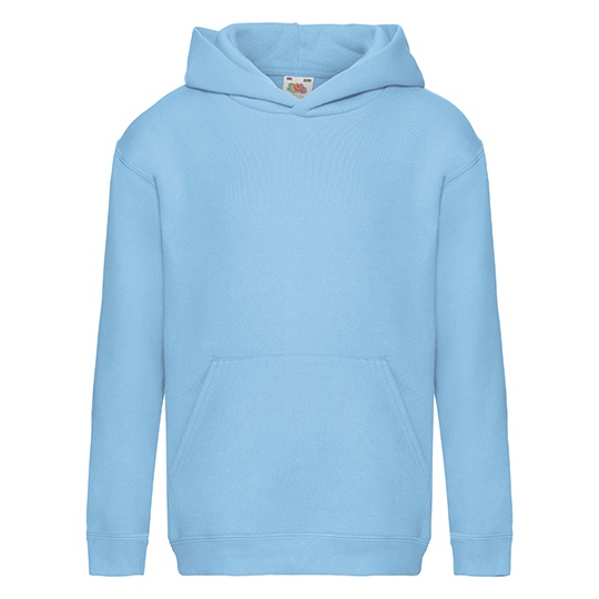 Bluza Dziecieca Klasyczna Bawelniano Poliestrowa z Kapturem F421K - Sky Blue