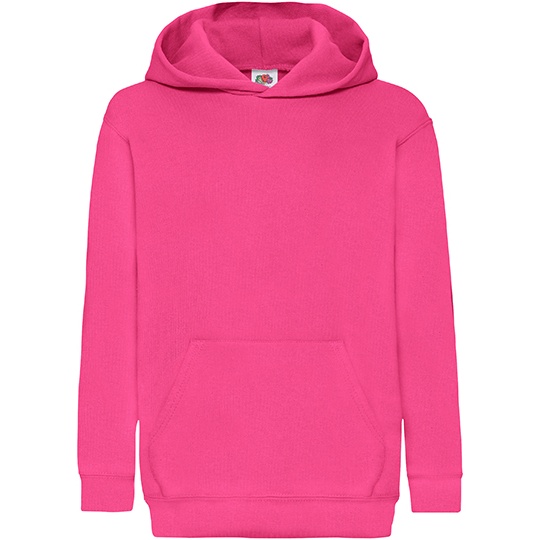 Bluza dziecięca z kapturem klasyczna F421NK - Fuchsia