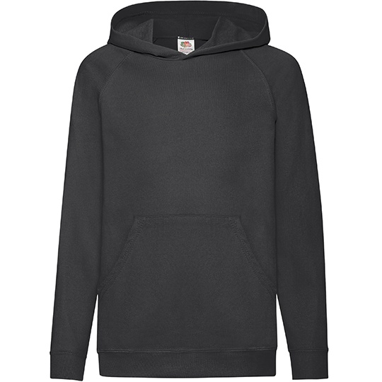Dziecieca lekka bluza z kapturem F430K - Black