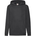 Dziecieca lekka bluza z kapturem F430K - Black