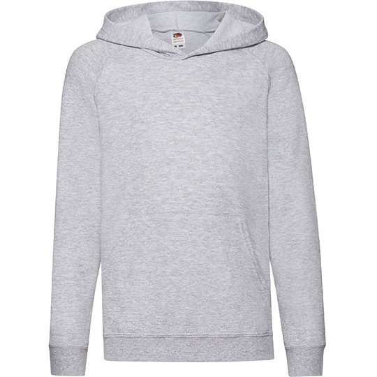 Dziecieca lekka bluza z kapturem F430K - Heather Grey