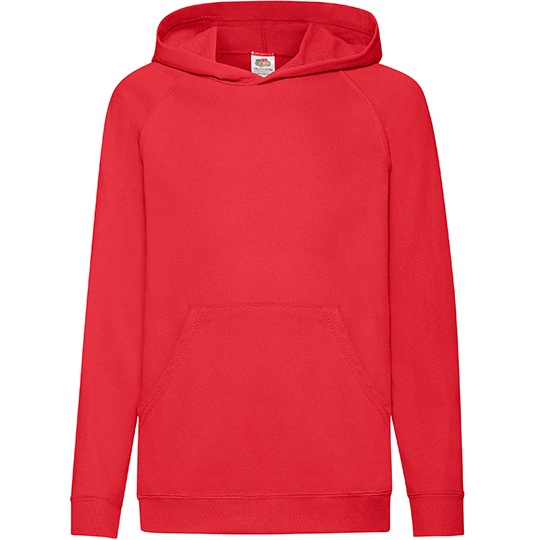 Dziecieca lekka bluza z kapturem F430K - Red