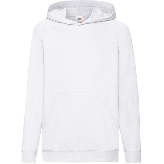 Dziecięca lekka bluza z kapturem F430K - White