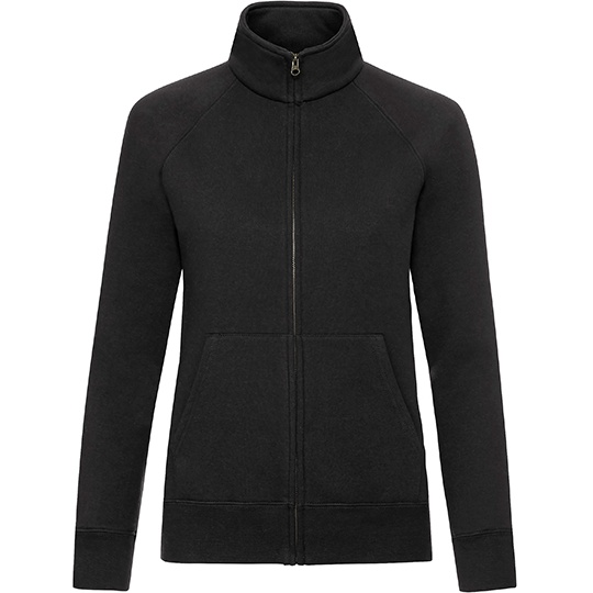 Bluza Damska Slim Z Zamkiem F442N - Black