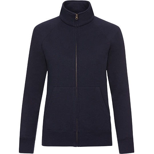 Bluza Damska Slim Z Zamkiem F442N - Deep Navy