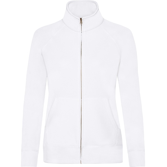 Bluza Damska Slim Z Zamkiem F442N - White