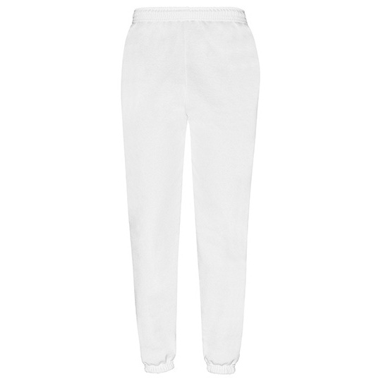 Spodnie Dresowe Klasyczne Bawelniane F480 - White