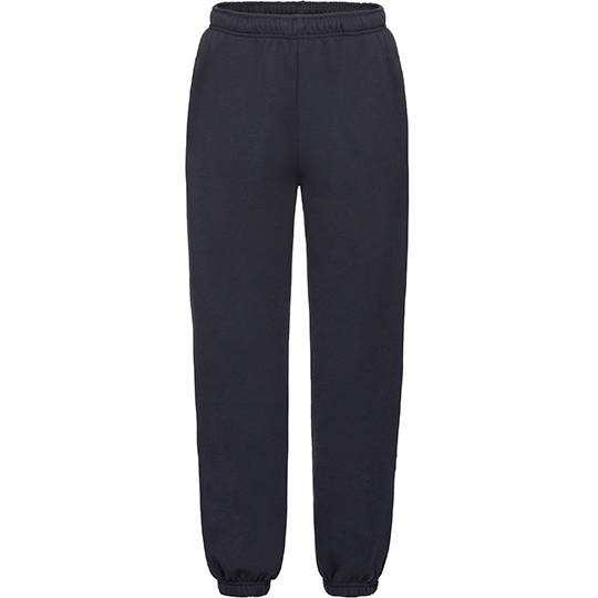Spodnie Dresowe Klasyczne Bawelniane Poliestrowe F480K - Deep Navy