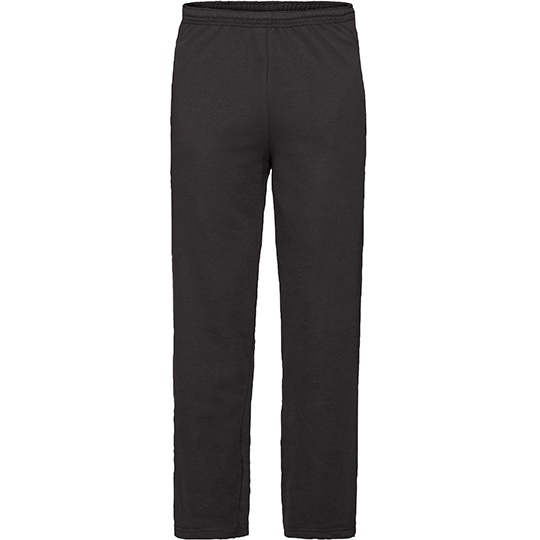 Spodnie Dresowe Klasyczne Lekki Nieczesany Fleece F490 - Black